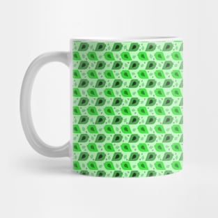 Bird Leaf Green Pattern Mug